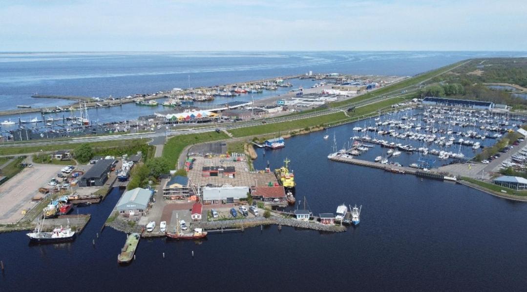 Waterhuisjes Op De Pier Van Lauwersmeerplezier! Lauwersoog Exterior foto